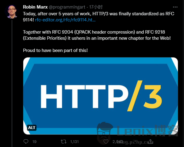 6月6日，HTTP/3 正式发布了！的配图
