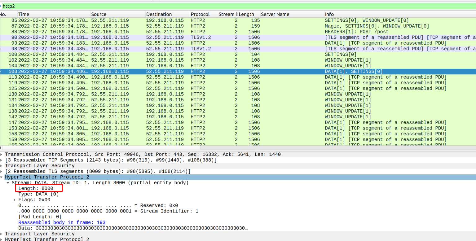 HTTP2 下的 TransferEncoding chunked Lenix Blog