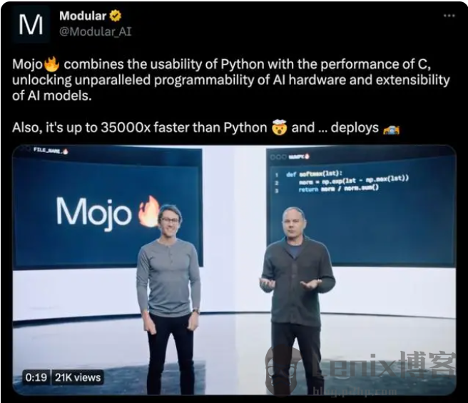 MoJo：比Python快35000倍的全新编程语言！